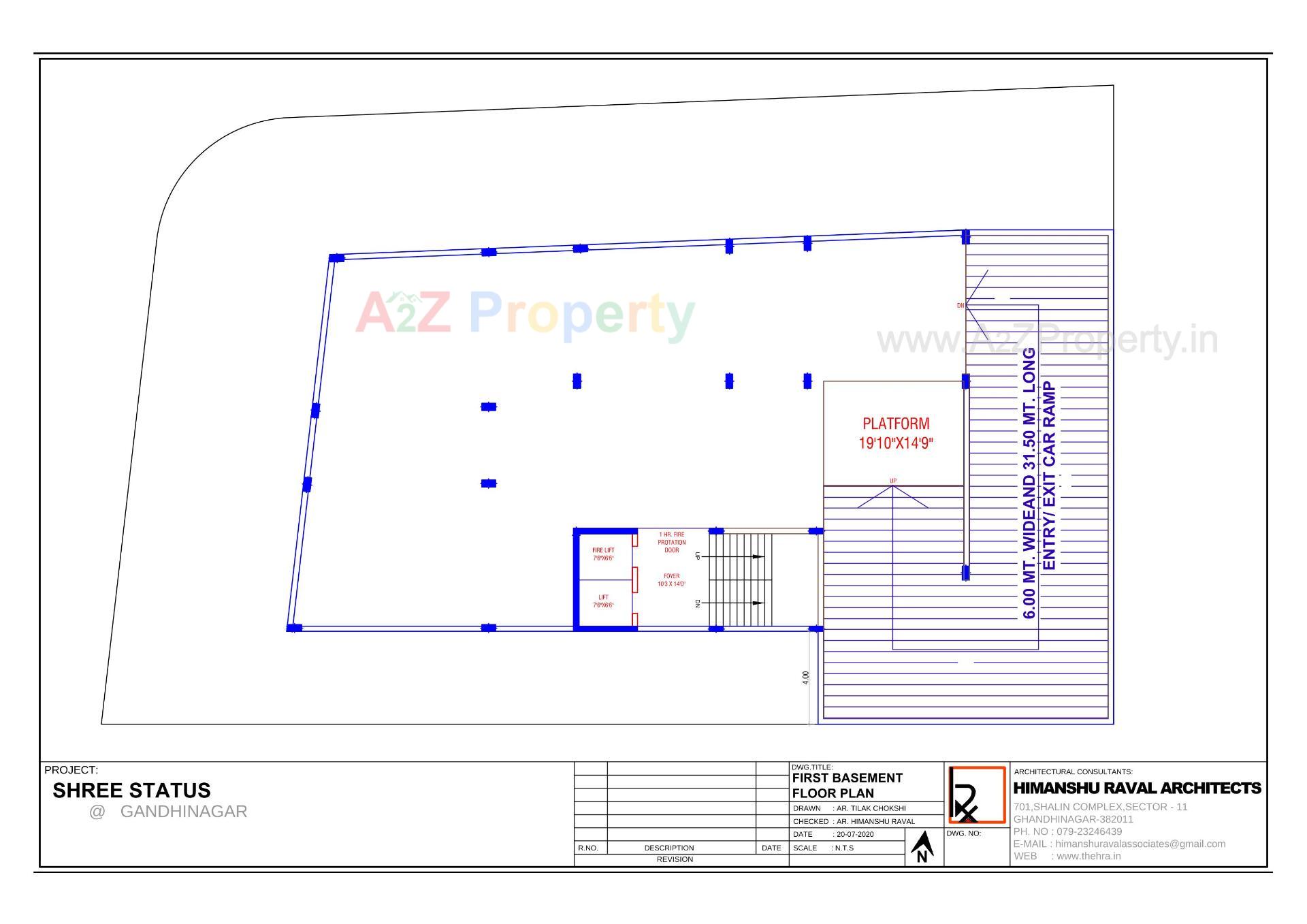 Layout of real estate project Shree Status located at Gandhinagar, Gandhinagar, Gujarat
