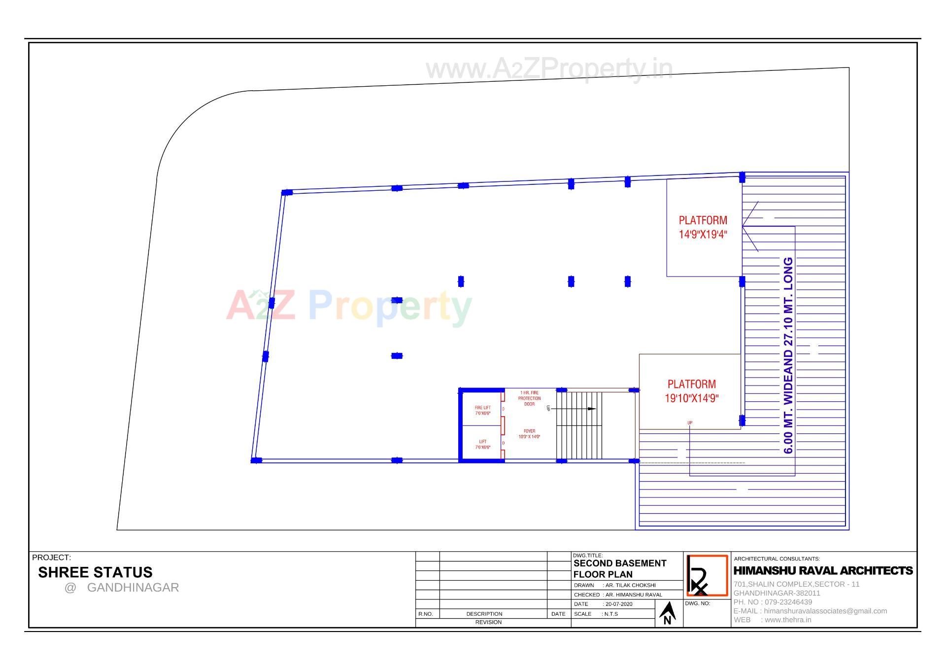 Layout of real estate project Shree Status located at Gandhinagar, Gandhinagar, Gujarat