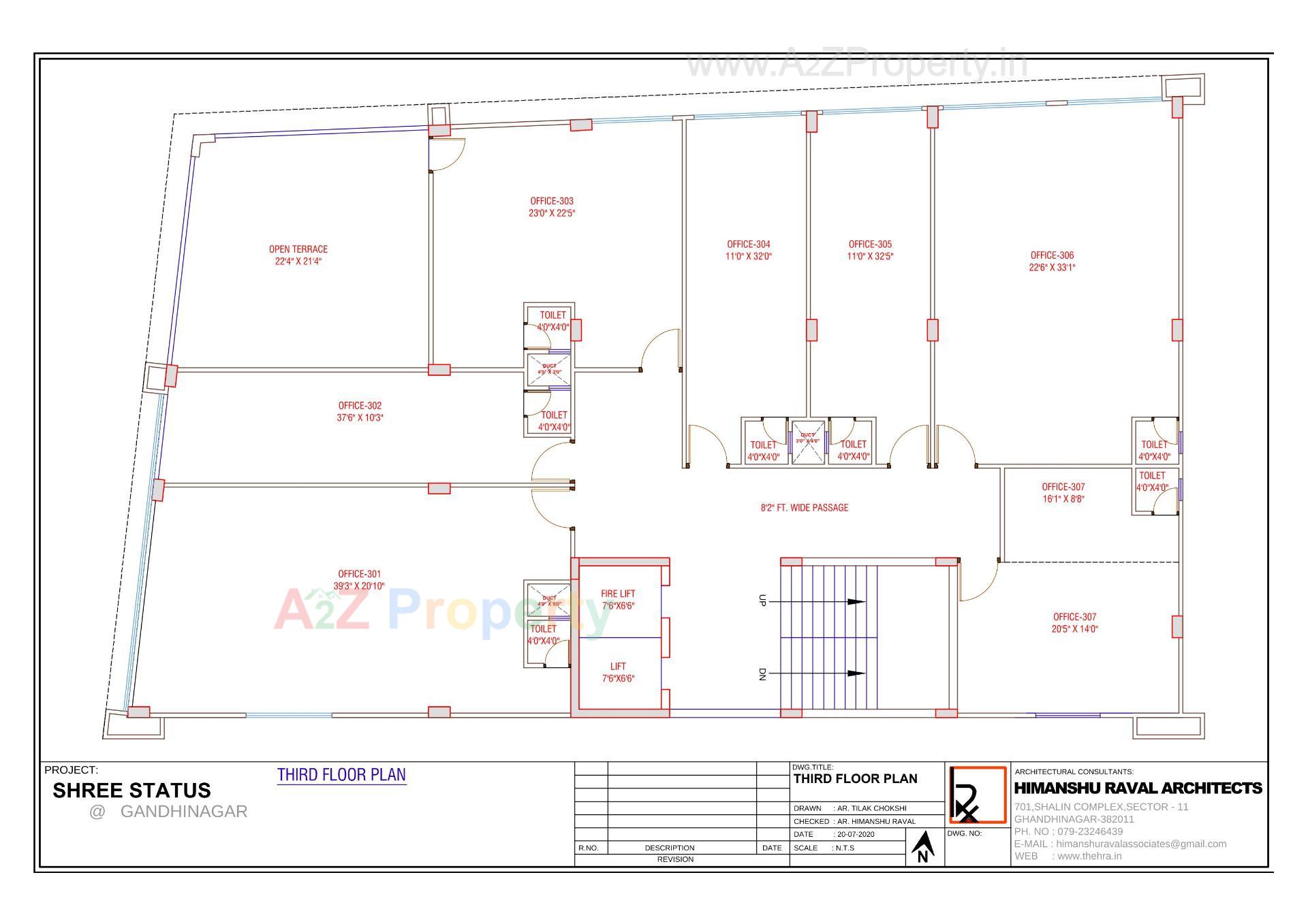 Layout of real estate project Shree Status located at Gandhinagar, Gandhinagar, Gujarat