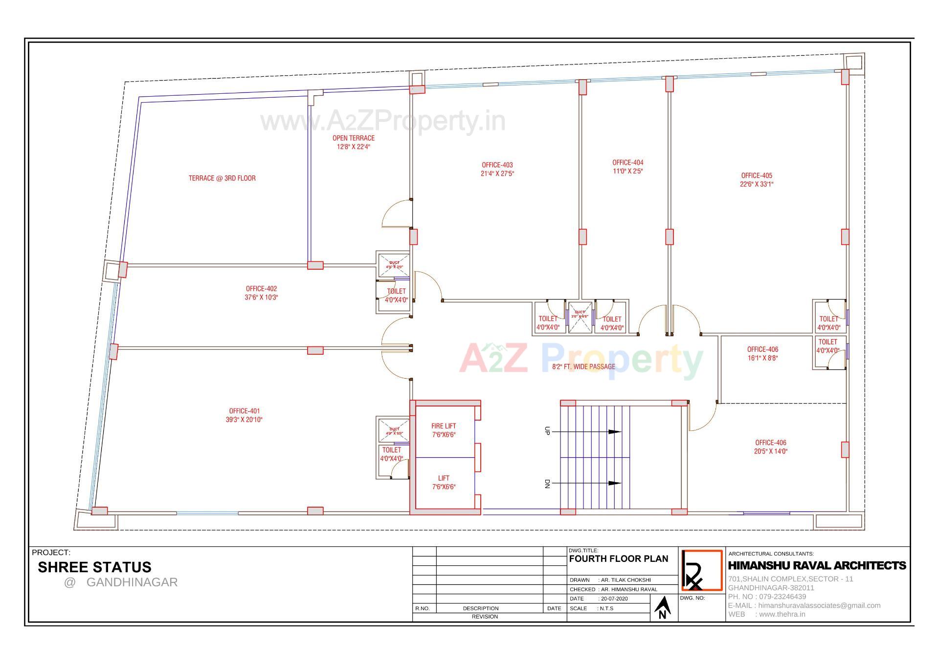 Layout of real estate project Shree Status located at Gandhinagar, Gandhinagar, Gujarat