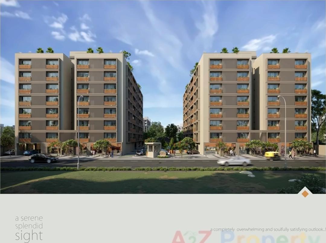 3D Elevation of real estate project Shreedhar Bhakti located at Kudasan, Gandhinagar, Gujarat