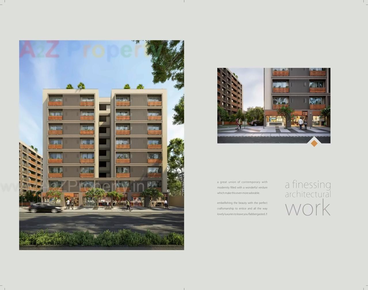 3D Elevation of real estate project Shreedhar Bhakti located at Kudasan, Gandhinagar, Gujarat