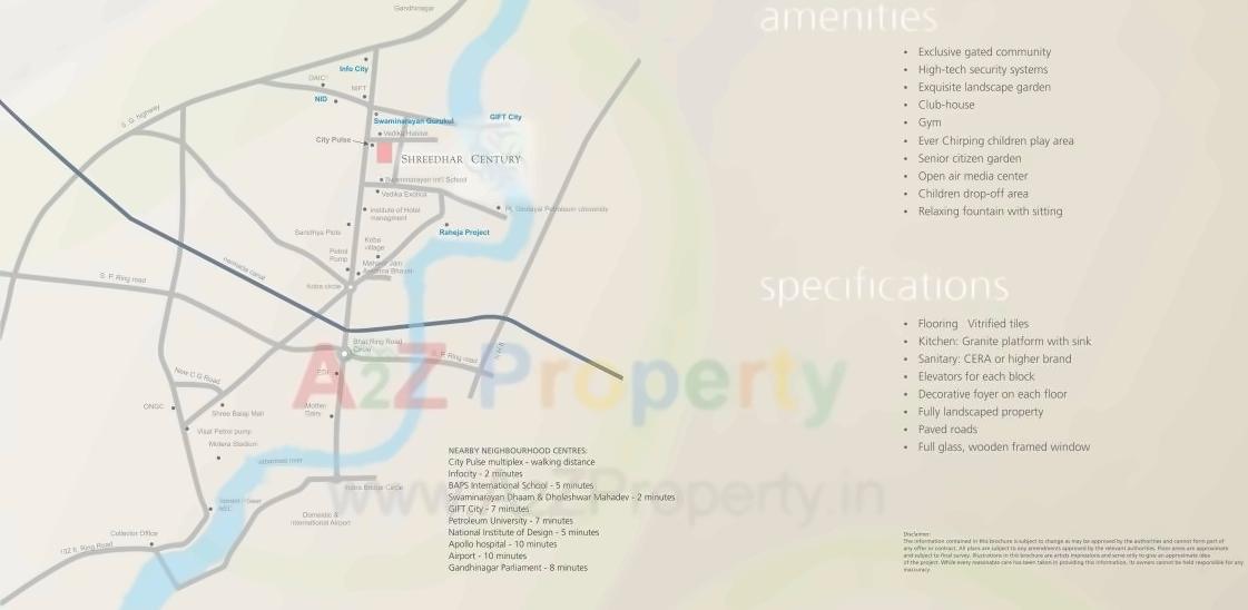  of real estate project Shreedhar Century located at Randesan, Gandhinagar, Gujarat