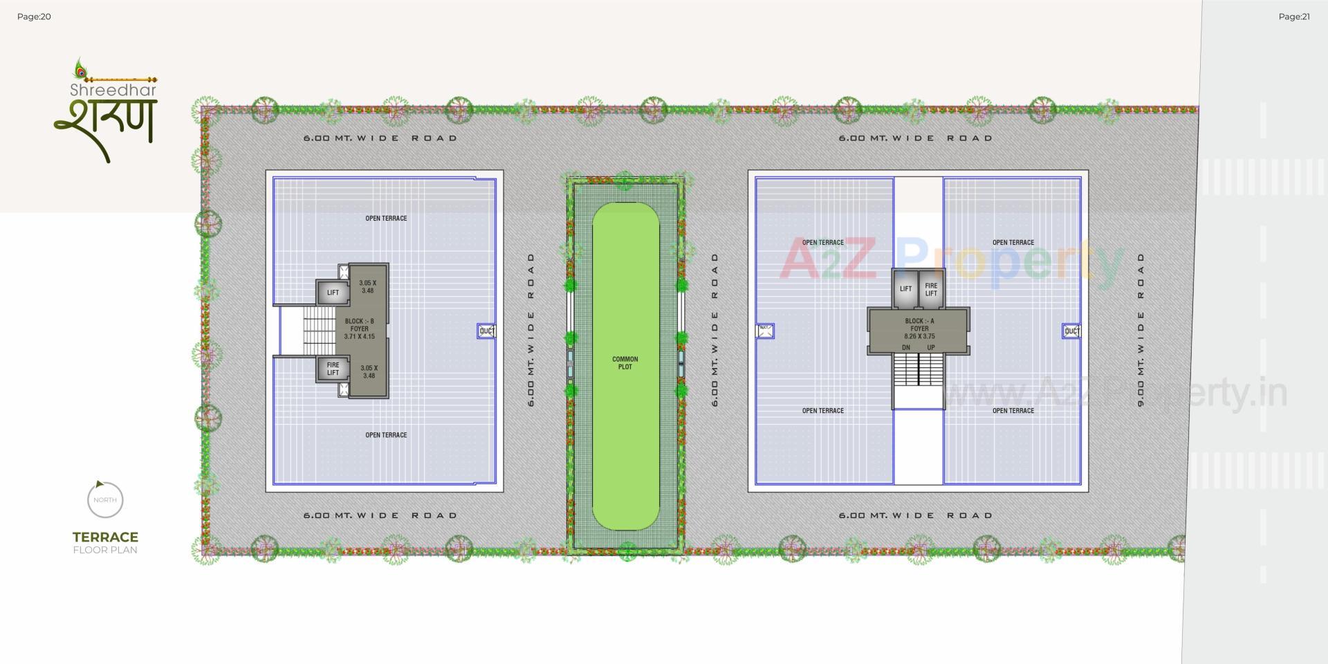 Layout of real estate project Shreedhar Sharan located at Koba, Gandhinagar, Gujarat