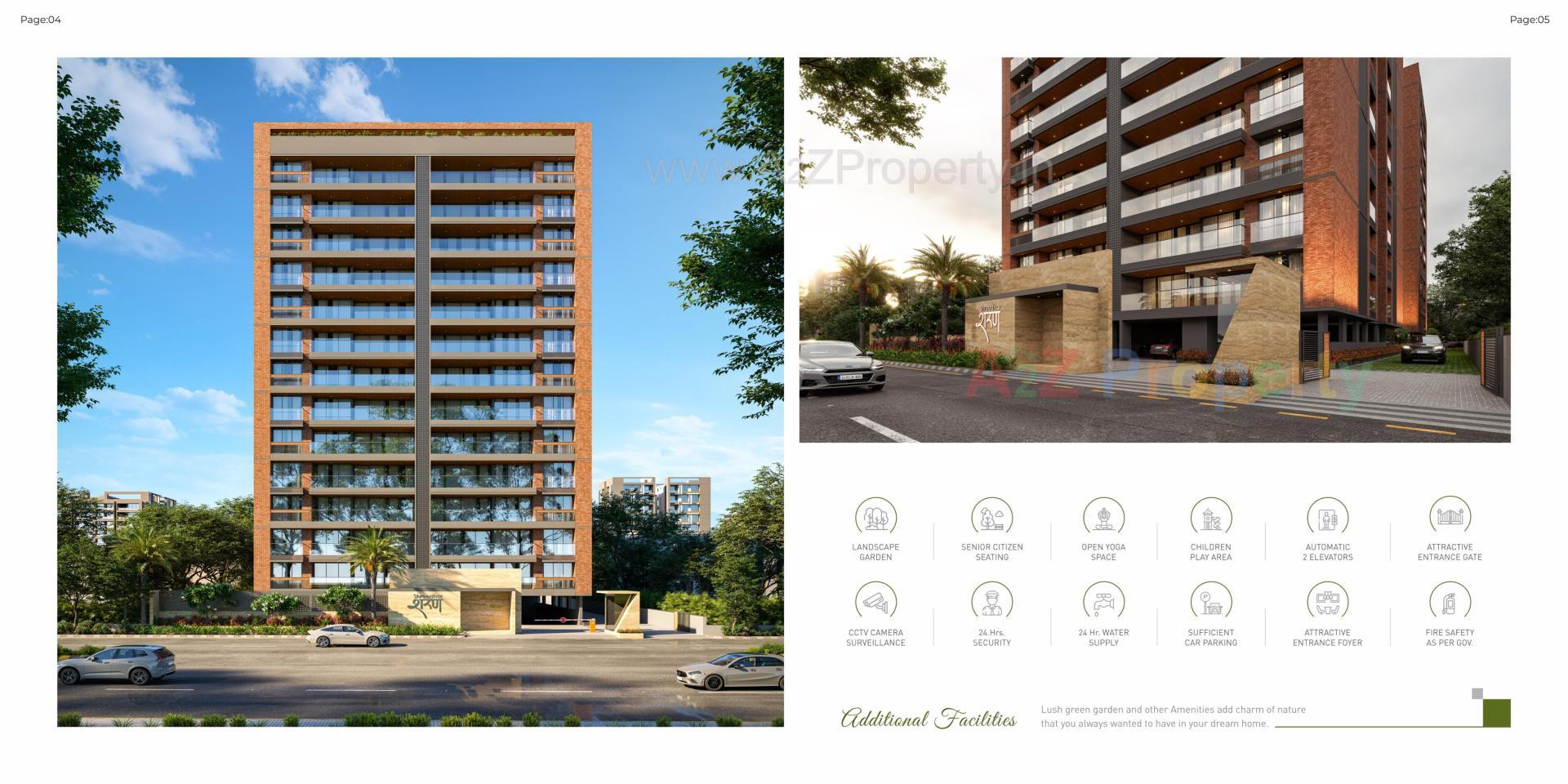 3D Elevation of real estate project Shreedhar Sharan located at Koba, Gandhinagar, Gujarat