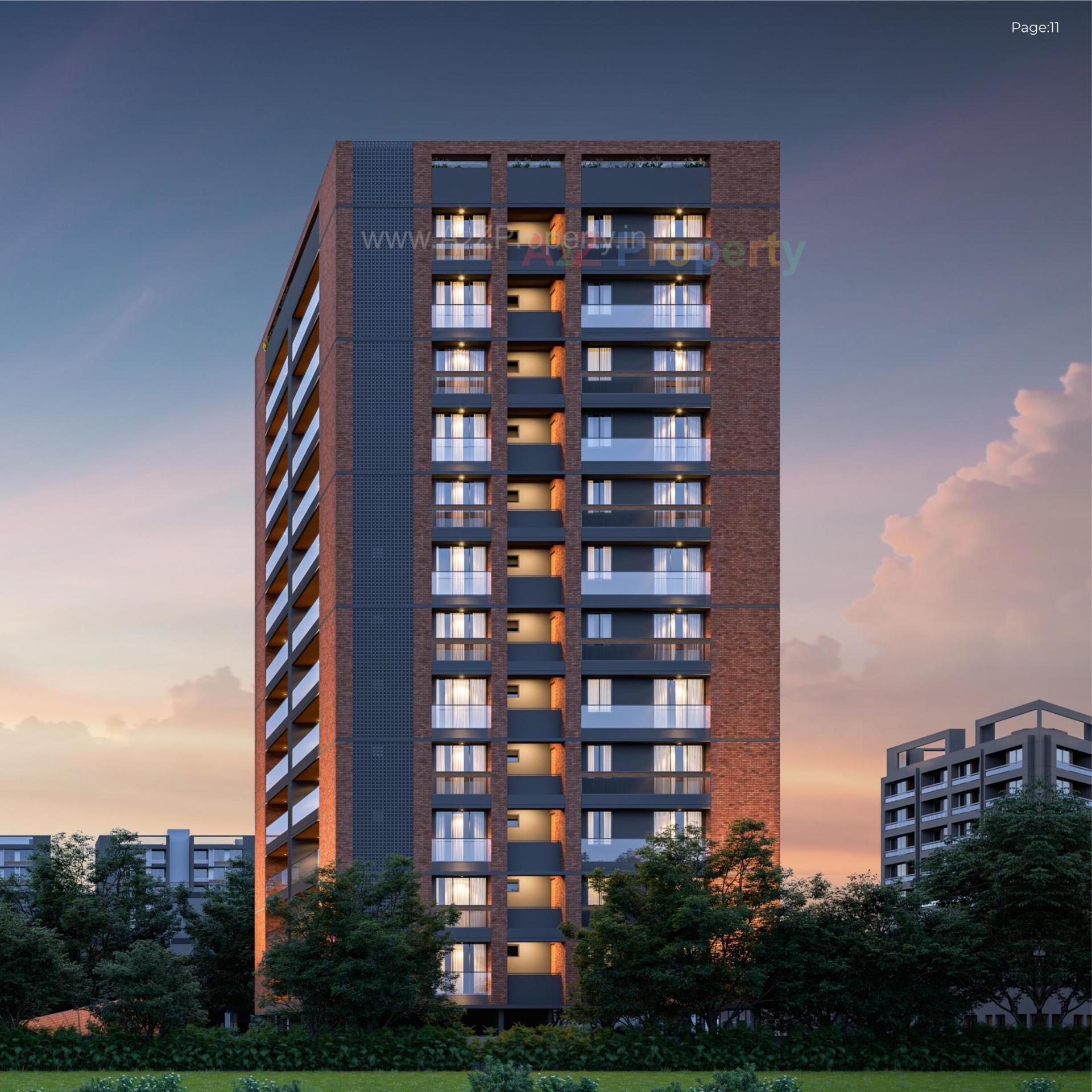 3D Elevation of real estate project Shreedhar Sharan located at Koba, Gandhinagar, Gujarat