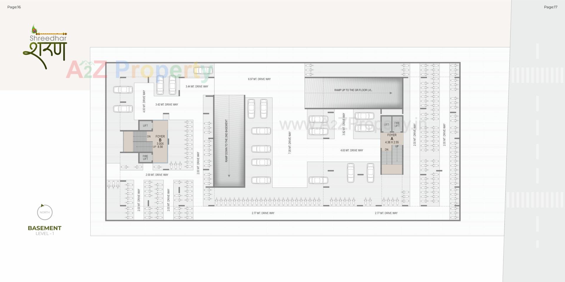 Layout of real estate project Shreedhar Sharan located at Koba, Gandhinagar, Gujarat