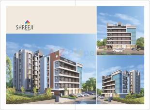 Elevation of real estate project Shreeji Avenue located at Nana-chiloda, Gandhinagar, Gujarat