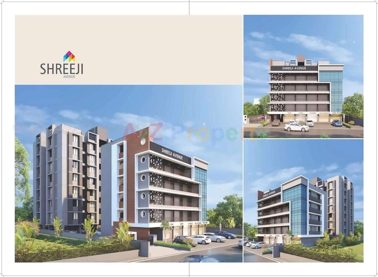 3D Elevation of real estate project Shreeji Avenue located at Nana-chiloda, Gandhinagar, Gujarat