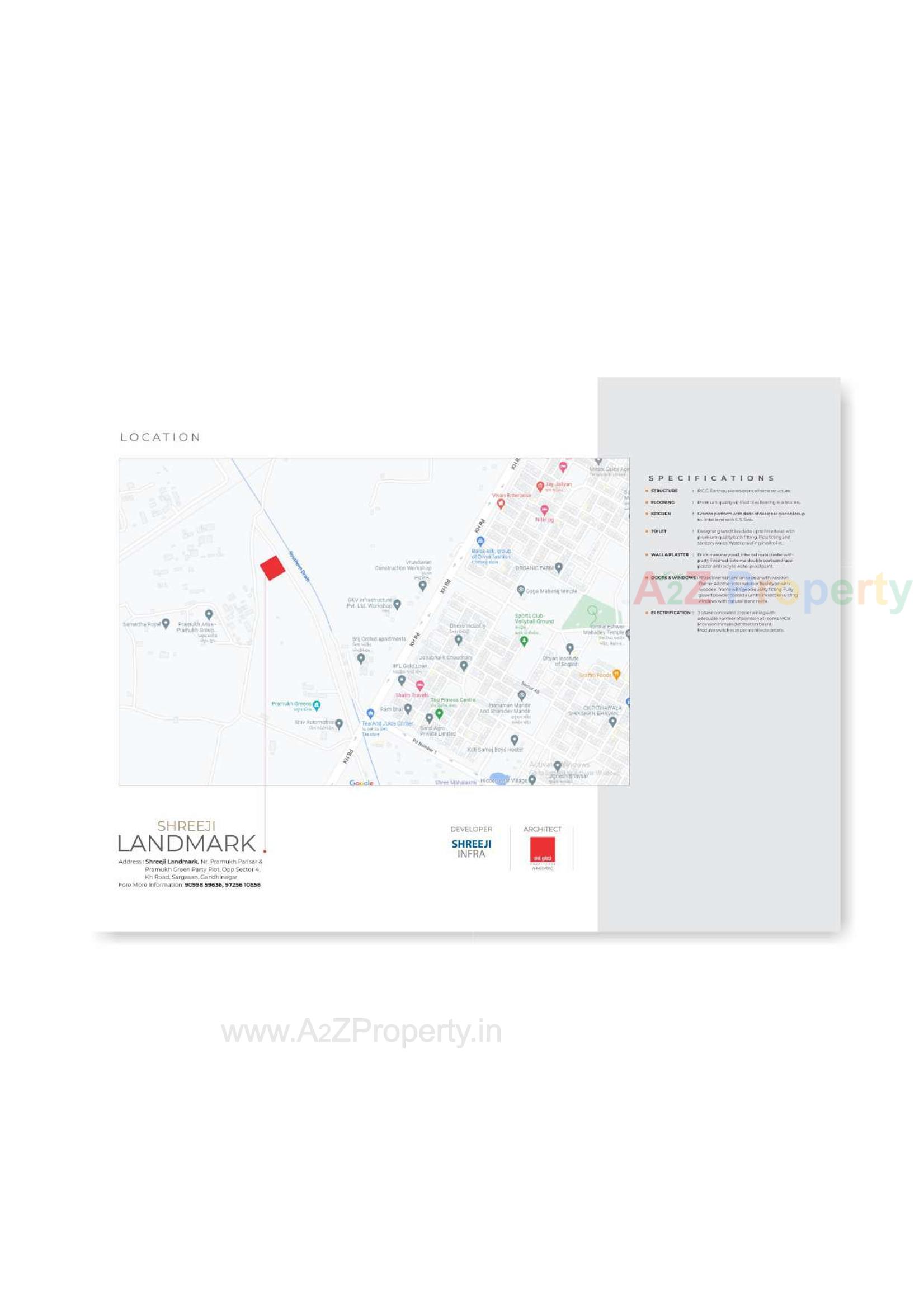  of real estate project Shreeji Landmark located at Vavol, Gandhinagar, Gujarat