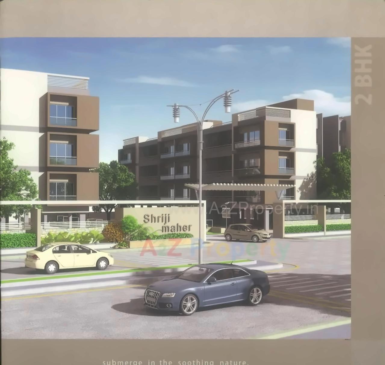 3D Elevation of real estate project Shreeji Maher located at Raysan, Gandhinagar, Gujarat