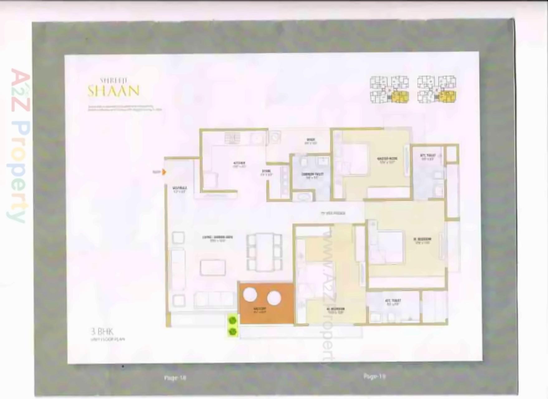 Layout of real estate project Shreeji Shaan located at Kudasan, Gandhinagar, Gujarat