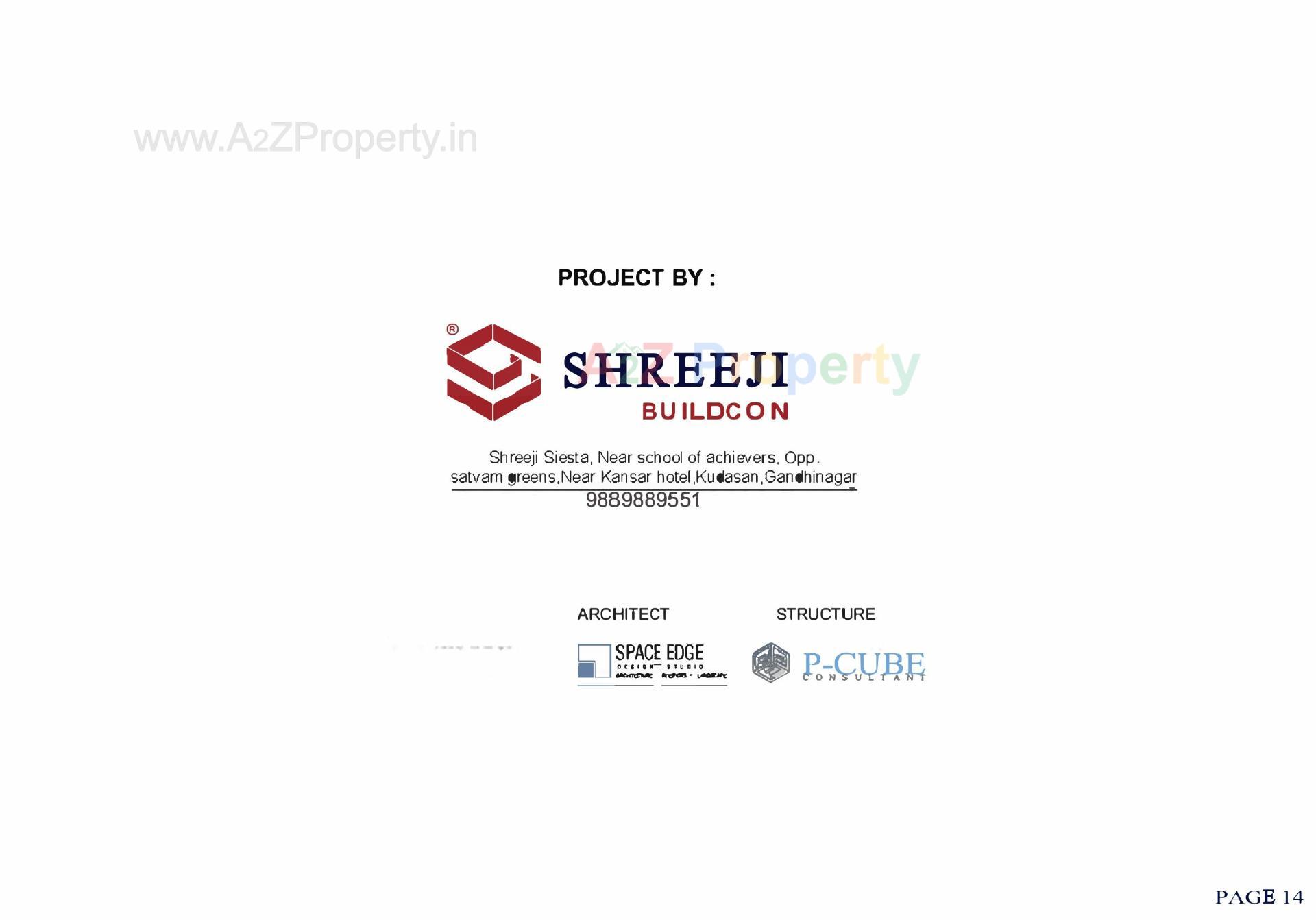  of real estate project Shreeji Siesta located at Kudasan, Gandhinagar, Gujarat