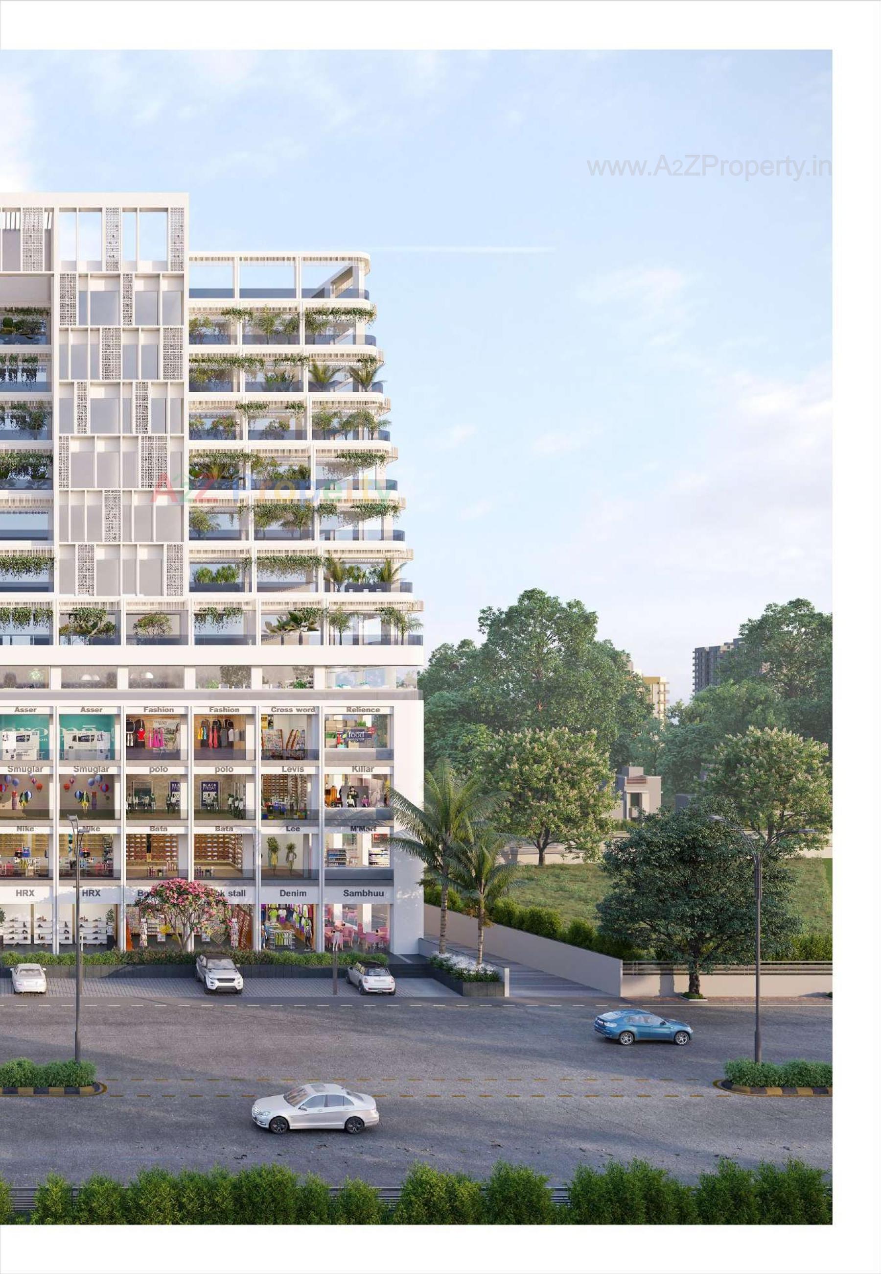 3D Elevation of real estate project Shreeji Signature located at Gandhinagar, Gandhinagar, Gujarat