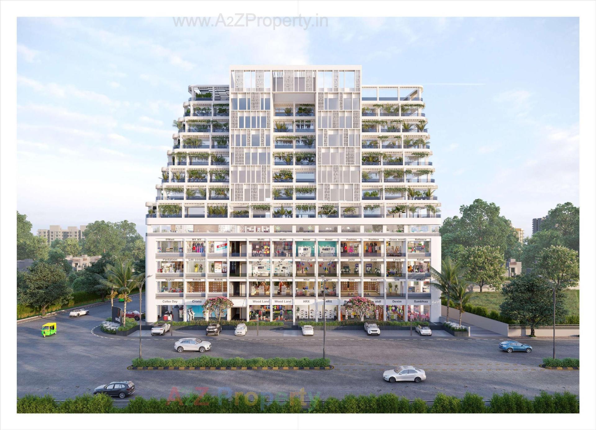 3D Elevation of real estate project Shreeji Signature located at Gandhinagar, Gandhinagar, Gujarat