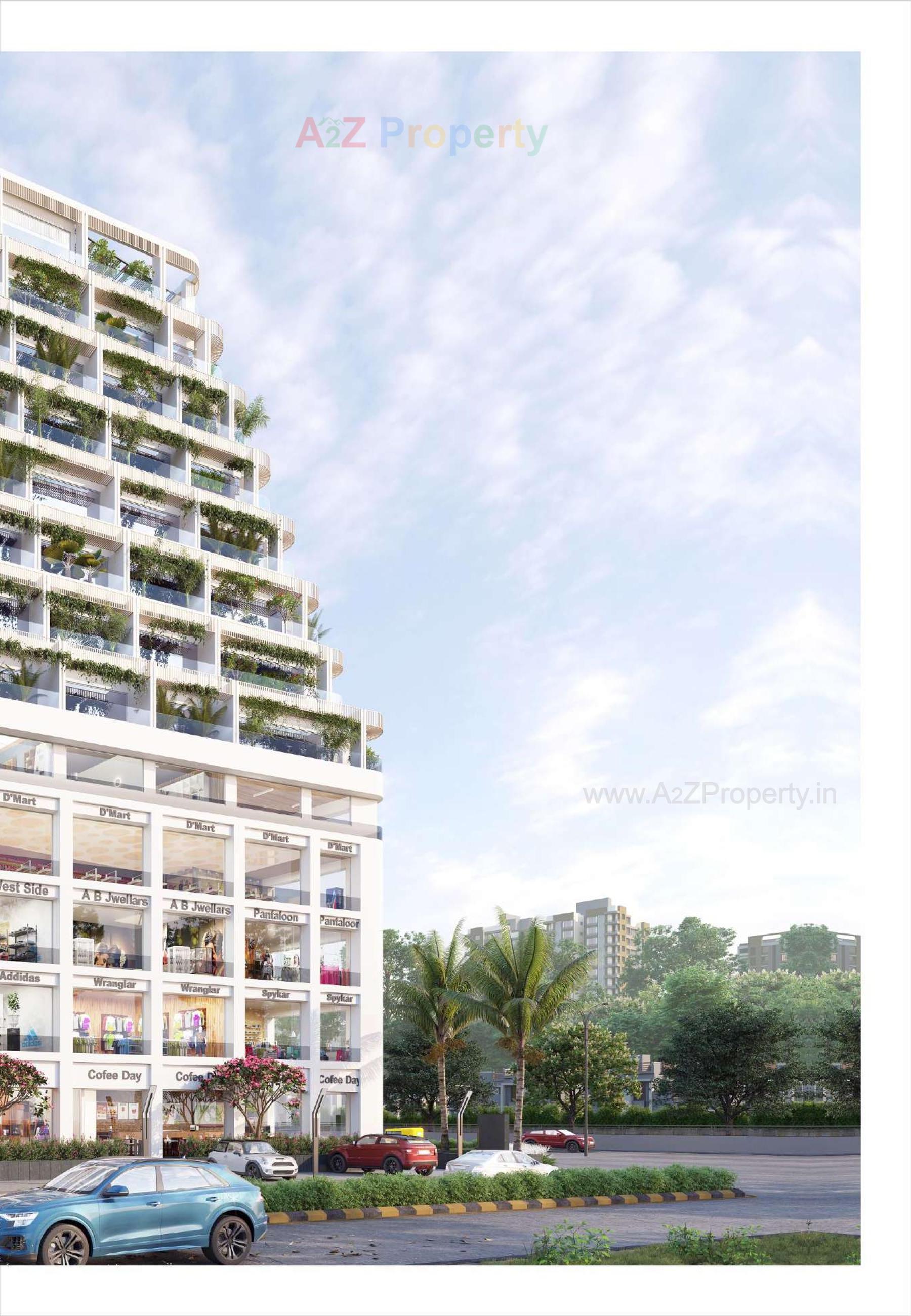 3D Elevation of real estate project Shreeji Signature located at Gandhinagar, Gandhinagar, Gujarat