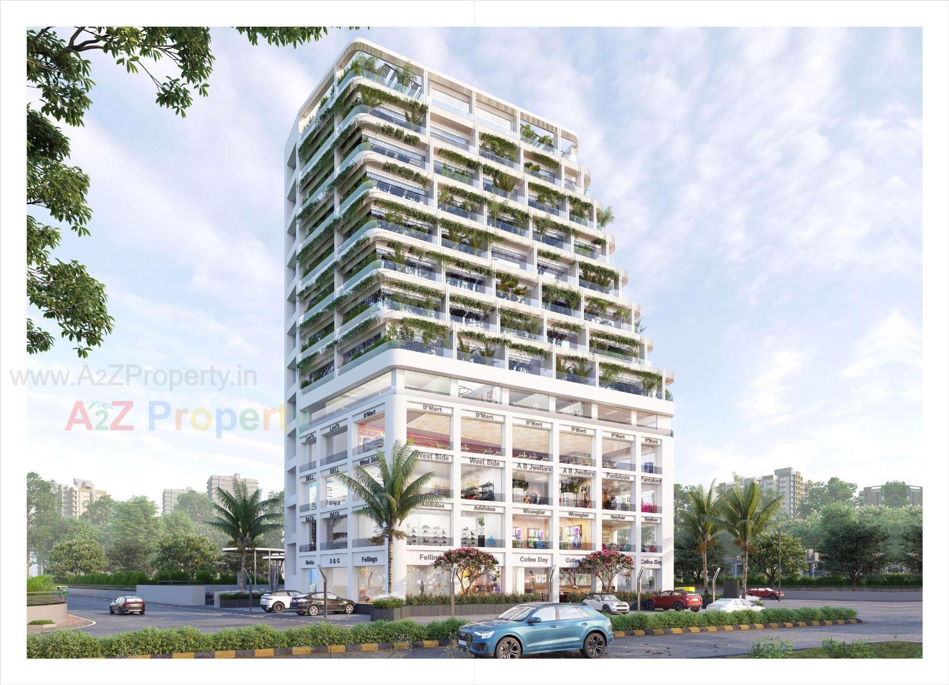 3D Elevation of real estate project Shreeji Signature located at Gandhinagar, Gandhinagar, Gujarat