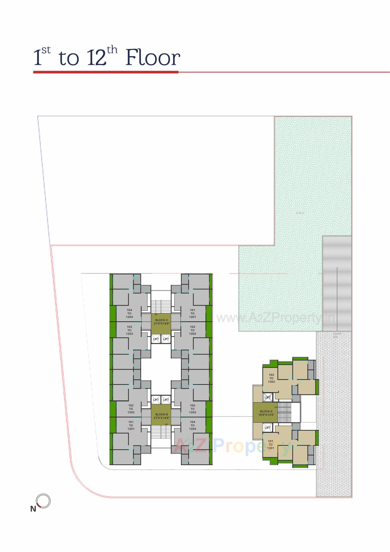 Layout of real estate project Shreeji Swastik located at Tarapur, Gandhinagar, Gujarat