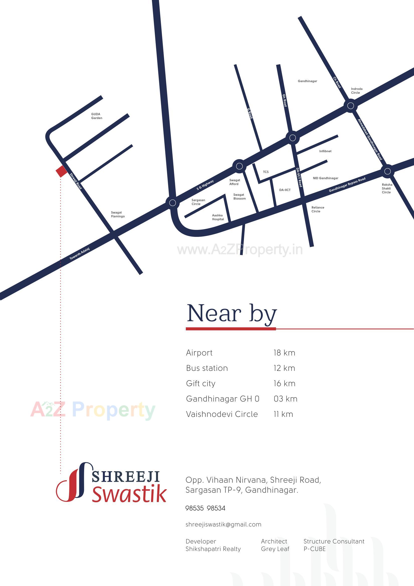  of real estate project Shreeji Swastik located at Tarapur, Gandhinagar, Gujarat