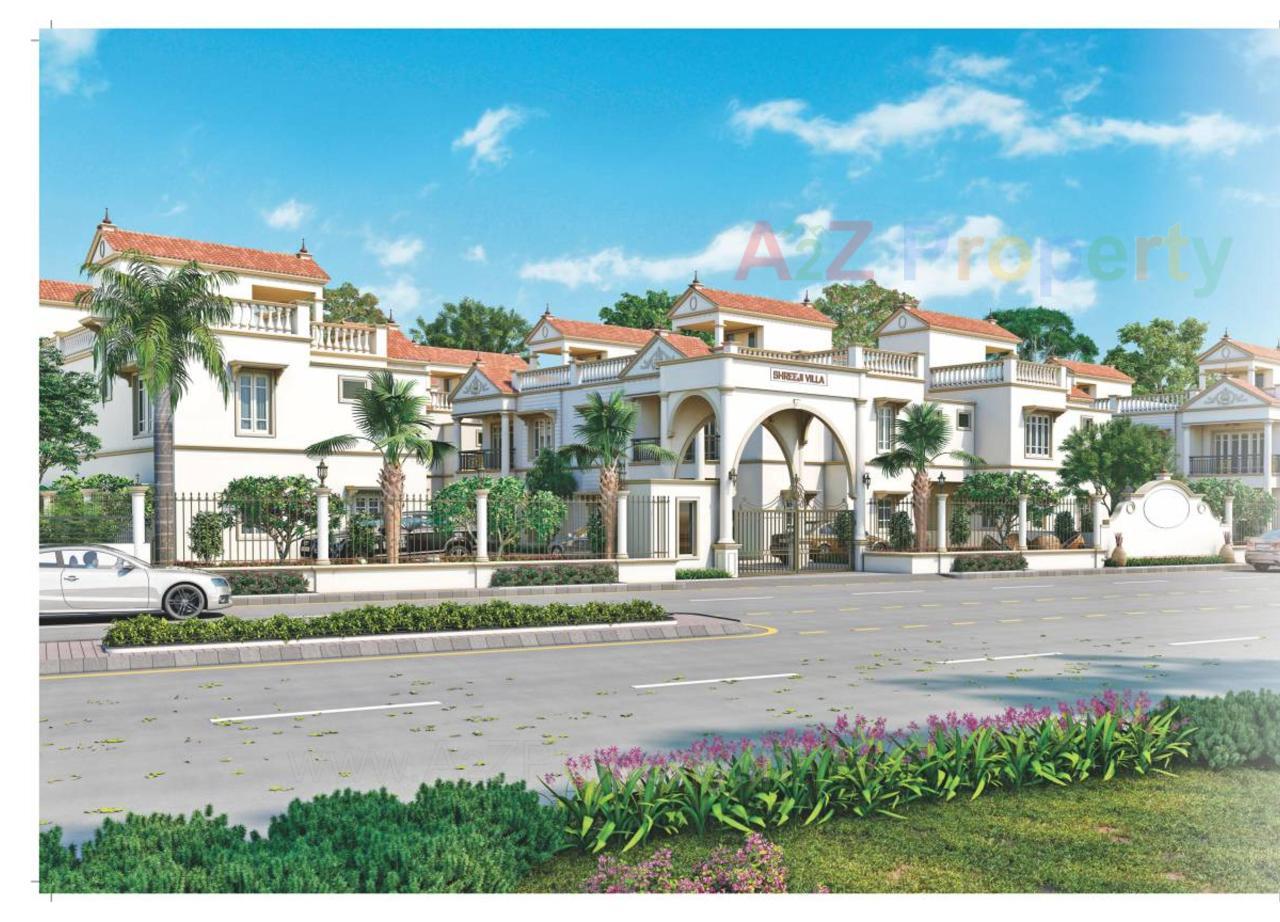 3D Elevation of real estate project Shreeji Villa located at Amiyapura, Gandhinagar, Gujarat