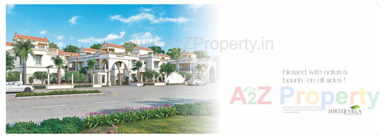 3D Elevation of real estate project Shreeji Villa located at Amiyapura, Gandhinagar, Gujarat