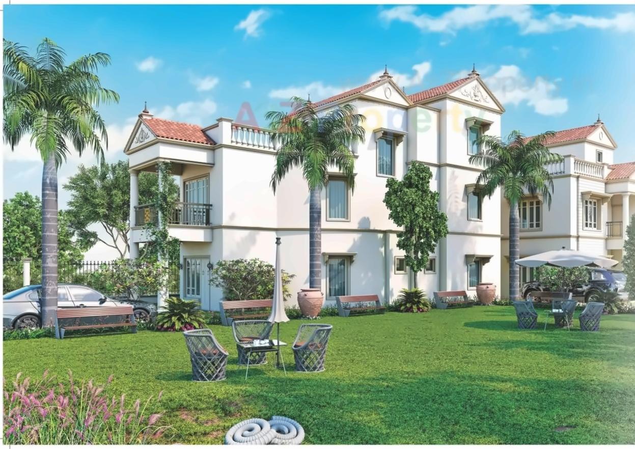 3D Elevation of real estate project Shreeji Villa located at Amiyapura, Gandhinagar, Gujarat