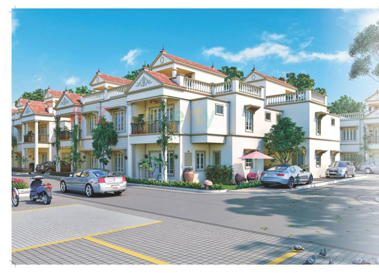 3D Elevation of real estate project Shreeji Villa located at Amiyapura, Gandhinagar, Gujarat