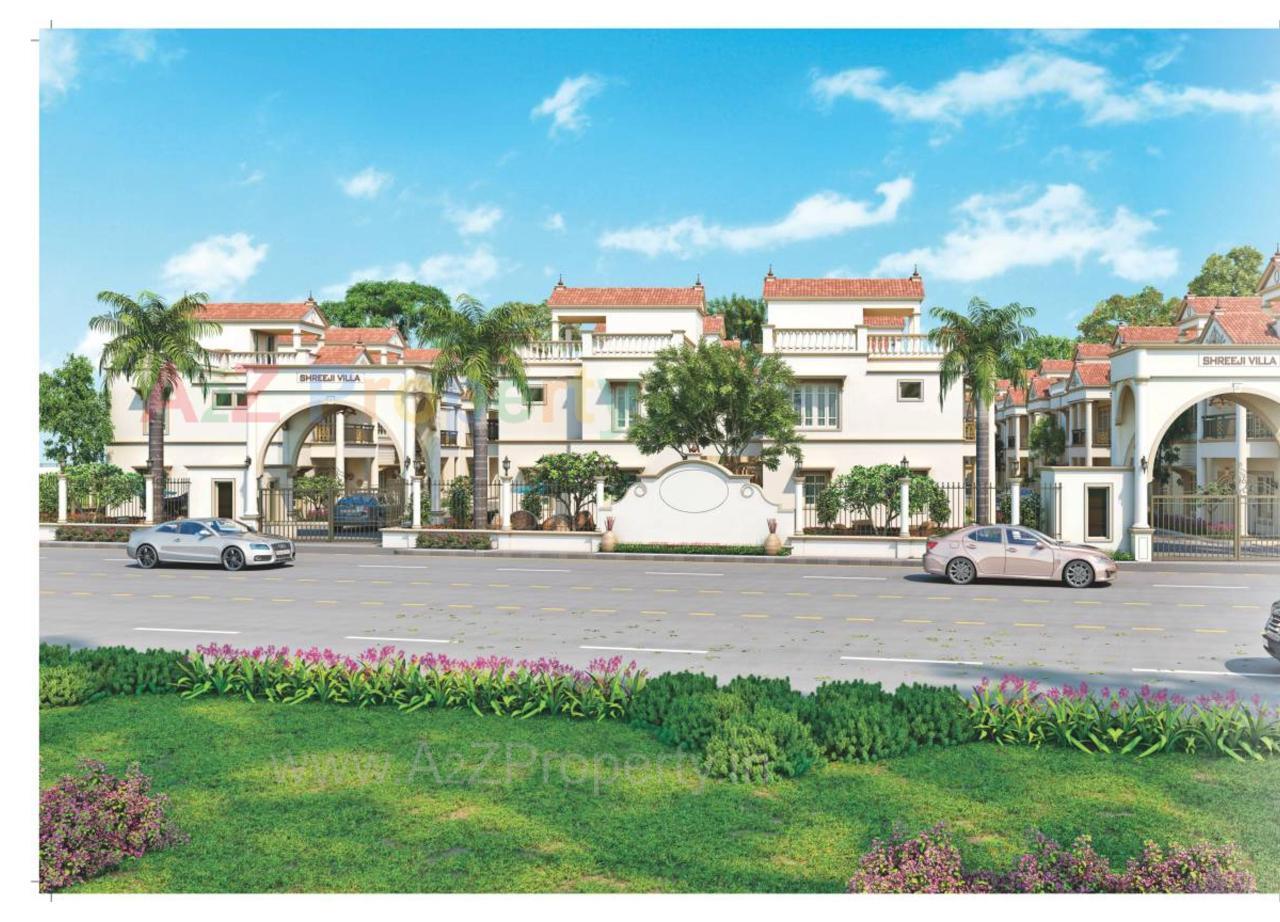 3D Elevation of real estate project Shreeji Villa located at Amiyapura, Gandhinagar, Gujarat