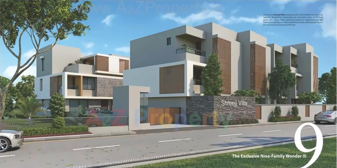 3D Elevation of real estate project Shreeji Villa located at Vavol, Gandhinagar, Gujarat