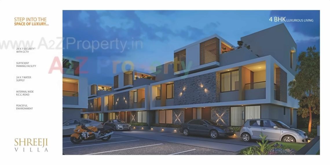 3D Elevation of real estate project Shreeji Villa located at Vavol, Gandhinagar, Gujarat