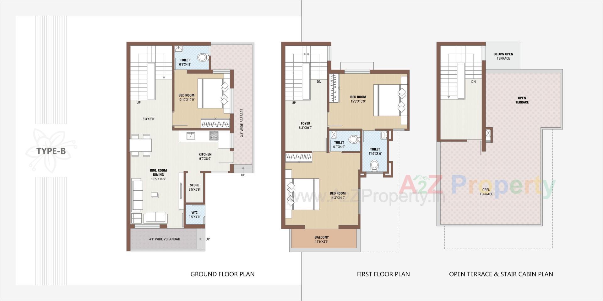 Layout of real estate project Shreeji Villa located at Mansa, Gandhinagar, Gujarat