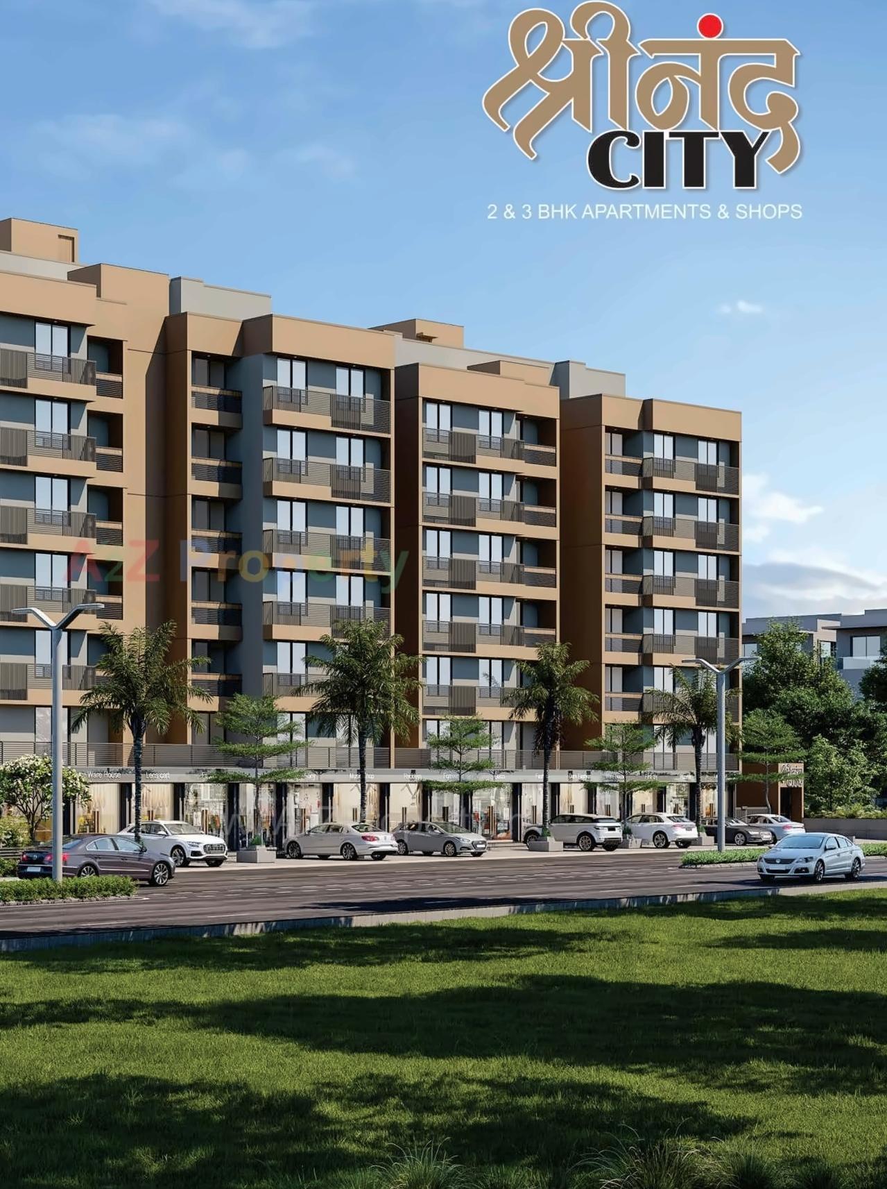 3D Elevation of real estate project Shreenand City located at Gandhinagar, Gandhinagar, Gujarat