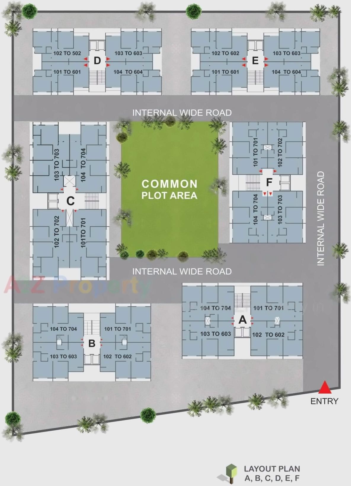 Layout of real estate project Shreenand City located at Gandhinagar, Gandhinagar, Gujarat