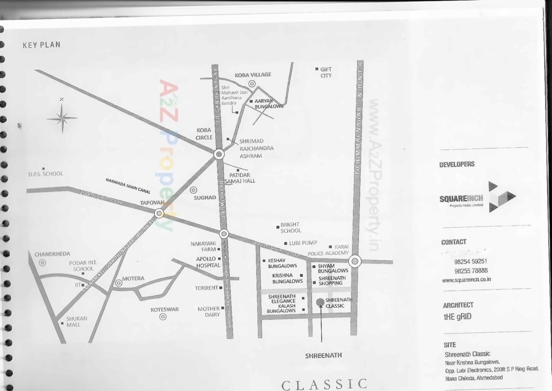  of real estate project Shreenath Classic located at Nana-chiloda, Gandhinagar, Gujarat