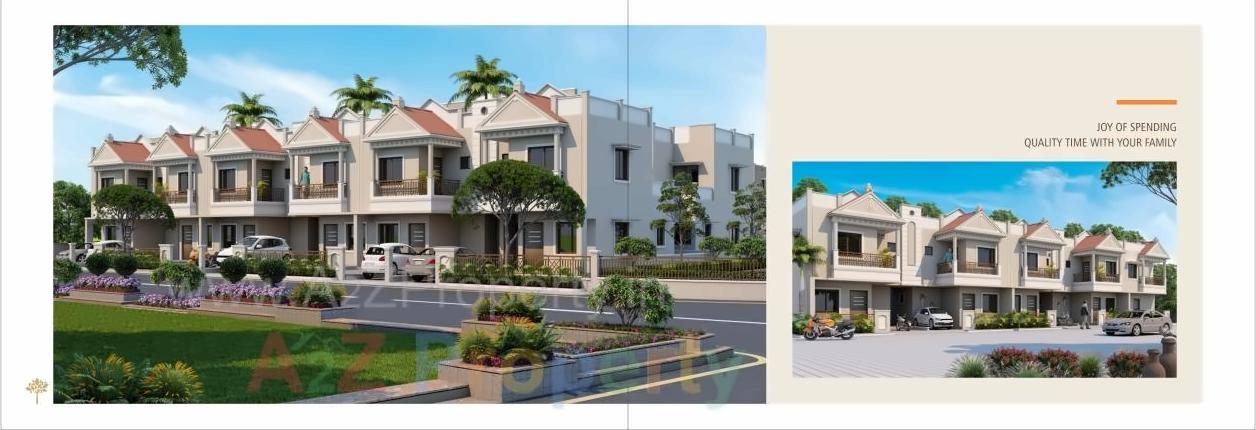3D Elevation of real estate project Shreenath Residency located at Kalol, Gandhinagar, Gujarat