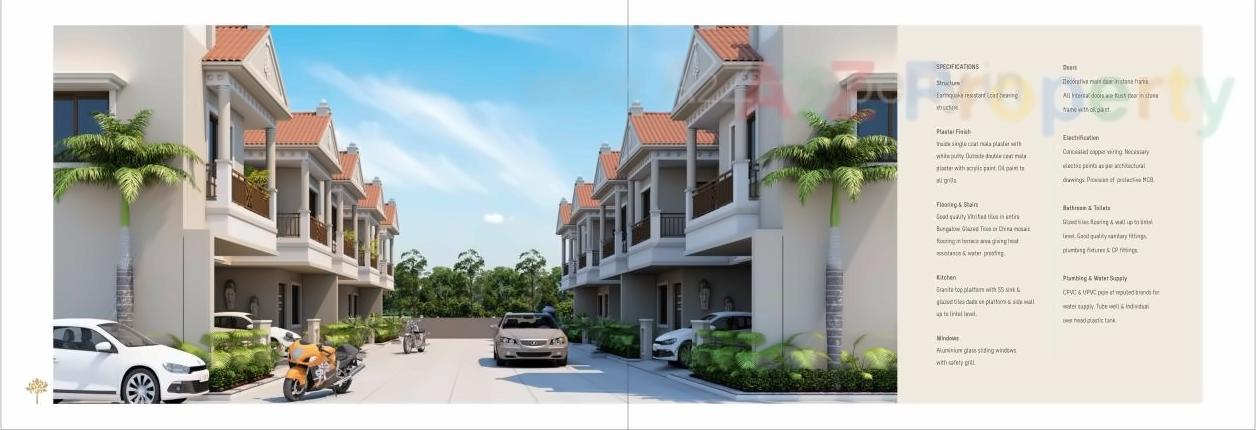 3D Elevation of real estate project Shreenath Residency located at Kalol, Gandhinagar, Gujarat