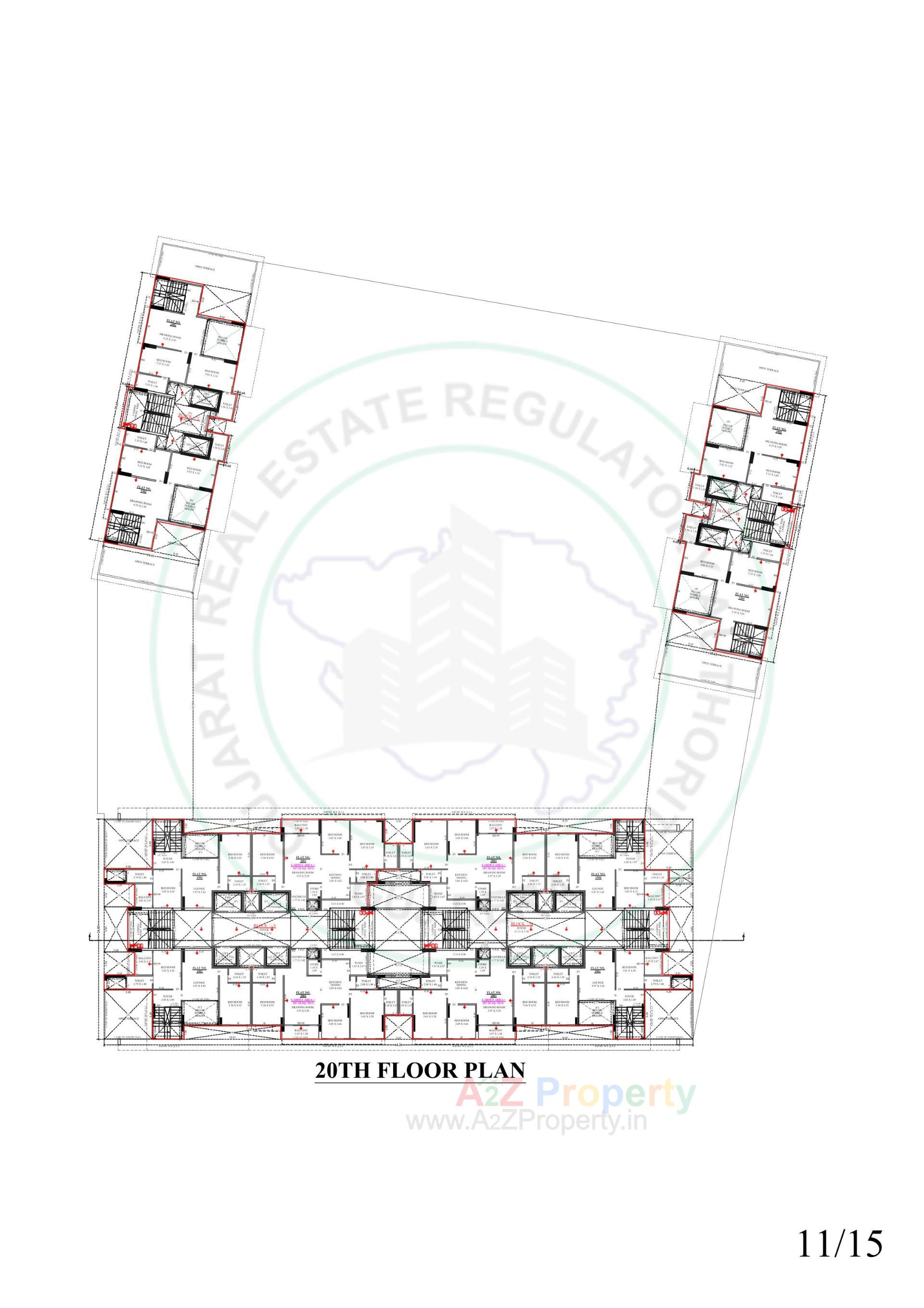 Layout of real estate project Shreeya Amazia located at Sargasan, Gandhinagar, Gujarat