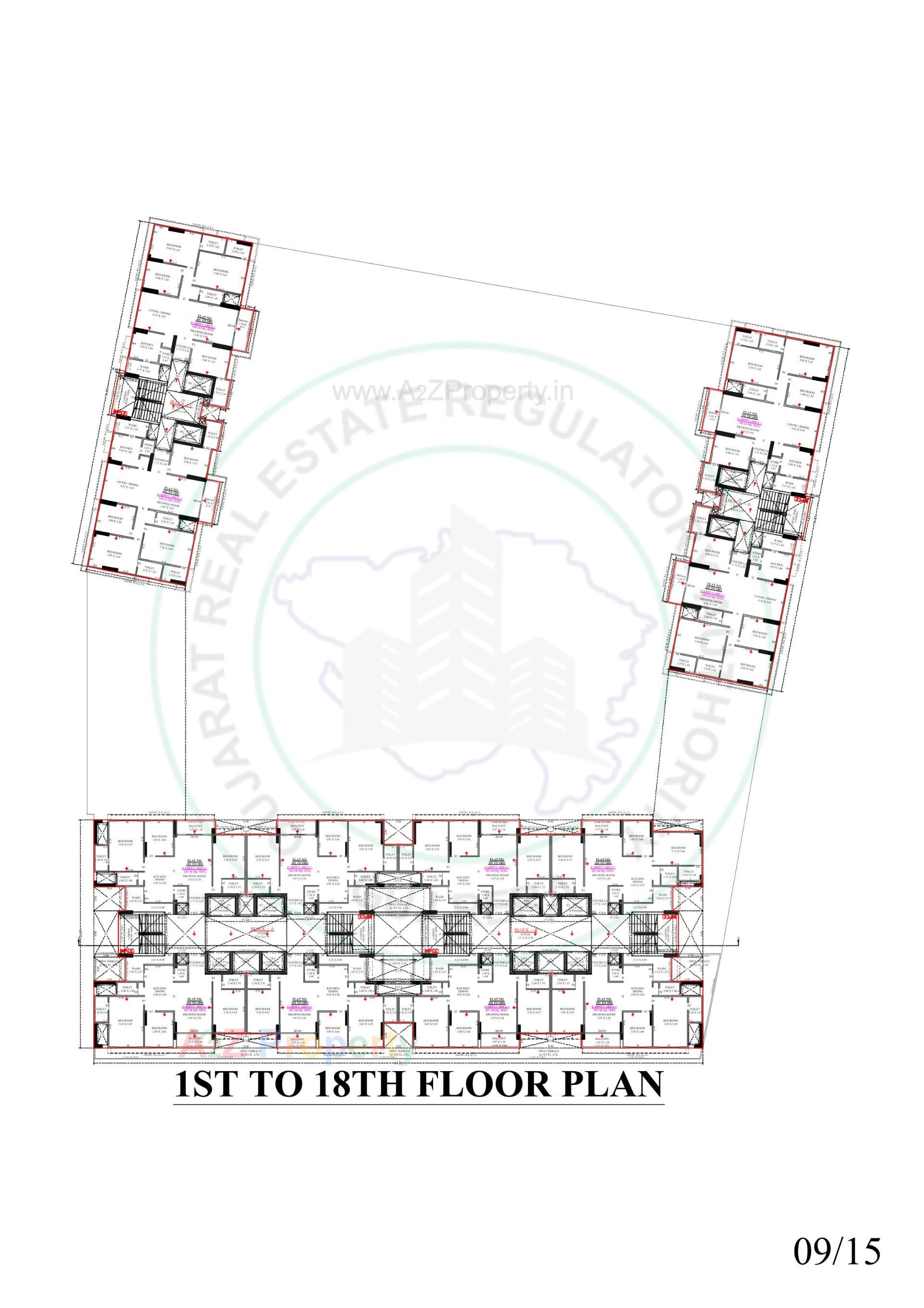 Layout of real estate project Shreeya Amazia located at Sargasan, Gandhinagar, Gujarat