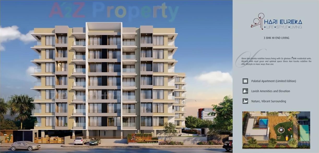 3D Elevation of real estate project Shri Hari Eureka located at Gandhinagar, Gandhinagar, Gujarat