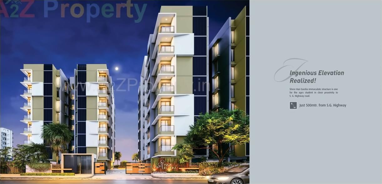 3D Elevation of real estate project Shri Hari Eureka located at Gandhinagar, Gandhinagar, Gujarat