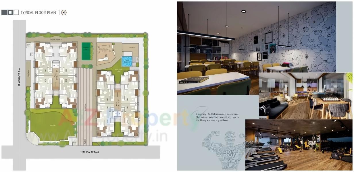 Layout of real estate project Shri Hari Eureka located at Gandhinagar, Gandhinagar, Gujarat