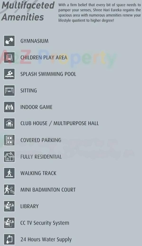 Amenities of Shri Hari Eureka