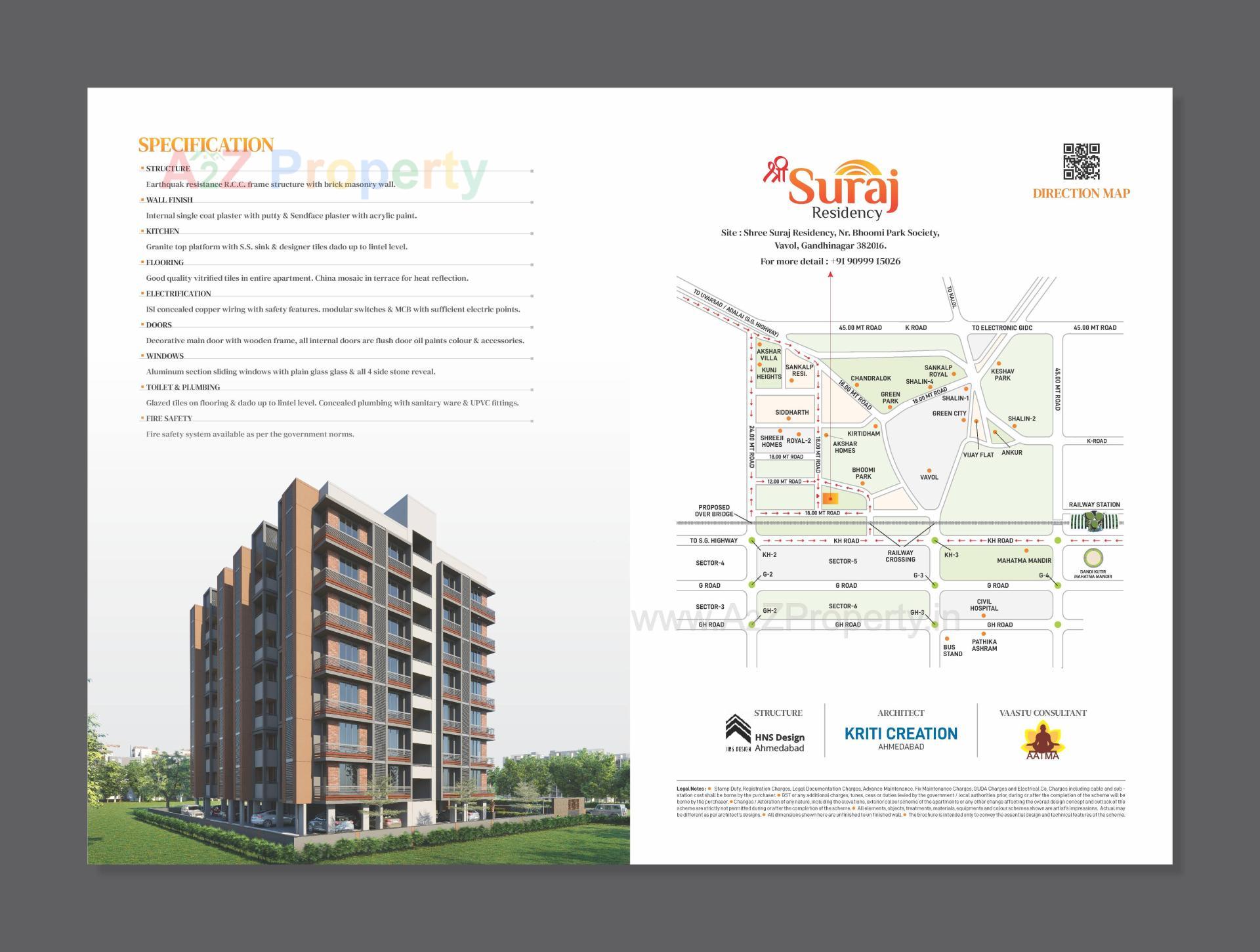  of real estate project Shri Suraj Residency located at Vavol, Gandhinagar, Gujarat