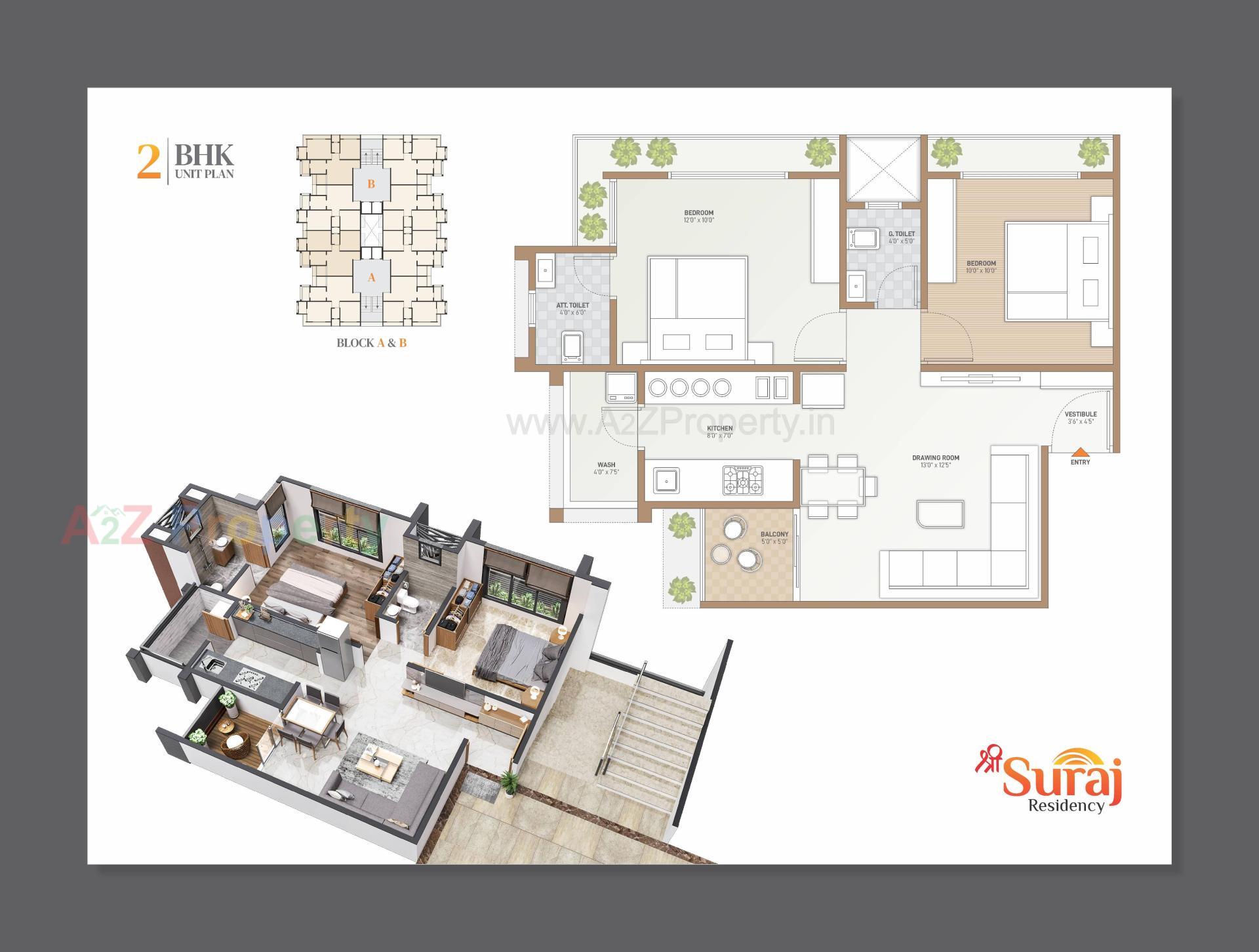 Layout of real estate project Shri Suraj Residency located at Vavol, Gandhinagar, Gujarat