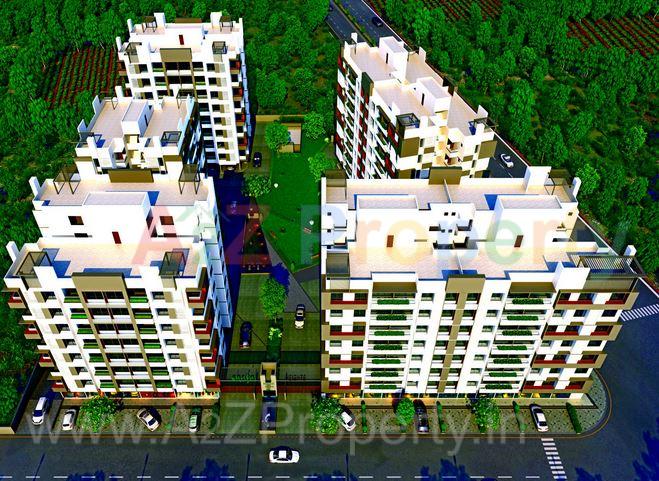 3D Elevation of real estate project Shrifal Heights located at Kudasan, Gandhinagar, Gujarat
