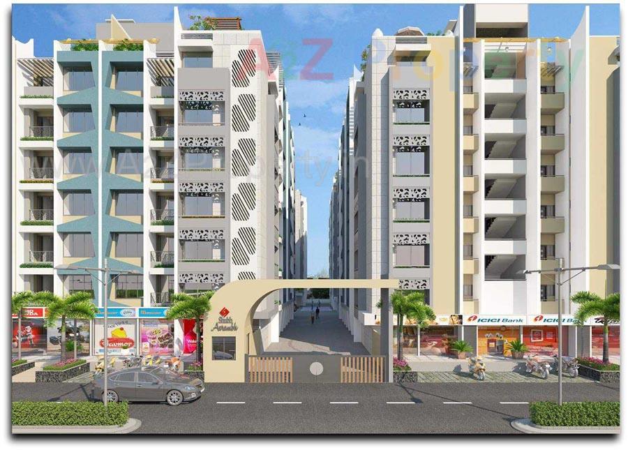 3D Elevation of real estate project Shubh Aarambh located at Randesan, Gandhinagar, Gujarat