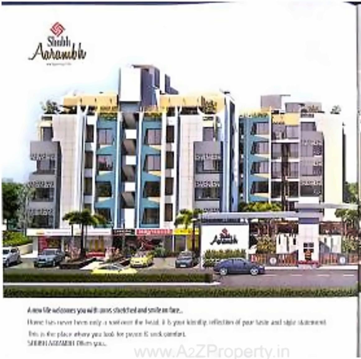 3D Elevation of real estate project Shubh Aarambh located at Randesan, Gandhinagar, Gujarat