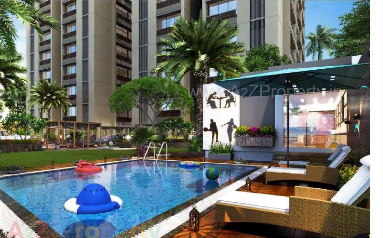 3D Elevation of real estate project Shubh Heights located at Dehgam, Gandhinagar, Gujarat