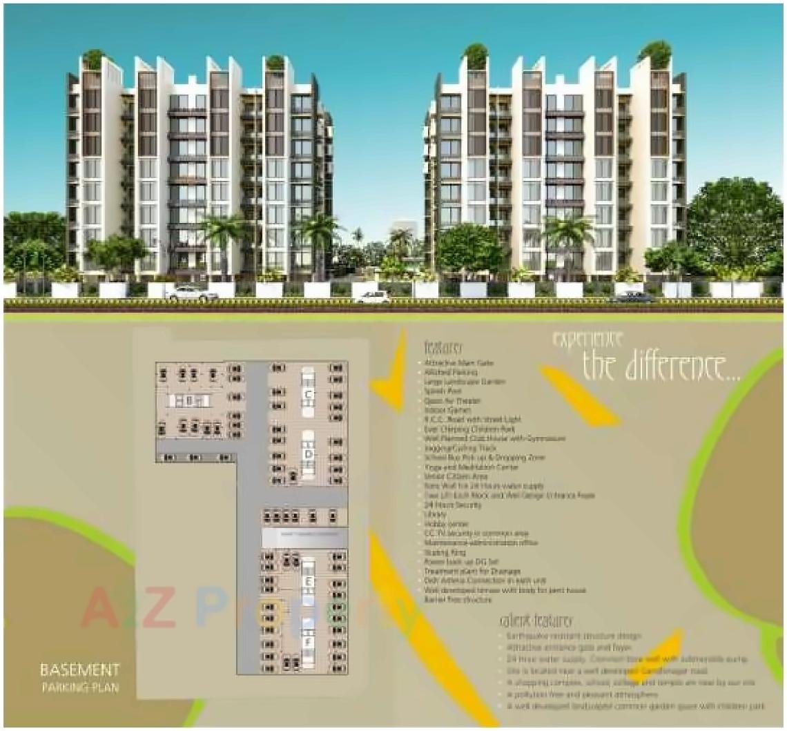 Layout of real estate project Shubh Pioneer located at Koba, Gandhinagar, Gujarat