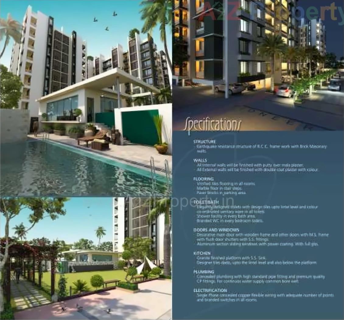 3D Elevation of real estate project Shubh Pioneer located at Koba, Gandhinagar, Gujarat